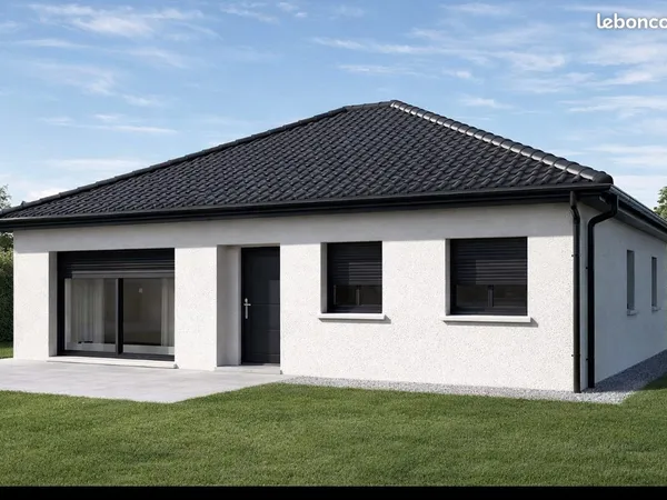 Sur la commune des côtes d' Arey, à vendre une maison de 65m2 à construire sur un terrain de 541m2