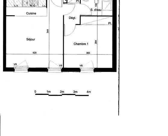 Appartement 2 pièces 41 m²