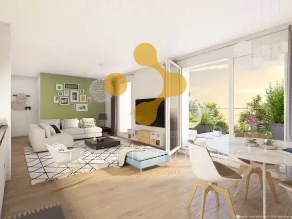 Superbe T3 en rez de jardin avec terrasse