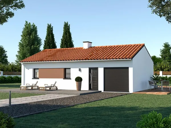 Terrain + maison 90 m²