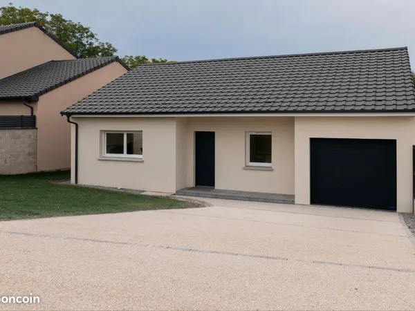 Maison individuelle Plain pied 93m2 2025 - 3 chambres - terrain 713 m²