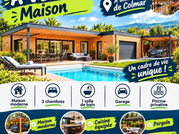 Maison récente et design