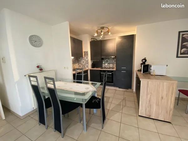 Appartement meublé 2 pièces 45 m² avec balcon et parking - Huningue