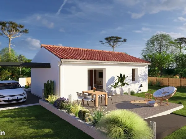 Projet maison neuve plain-pied (1 ou 2 ch.) avec terrain de 500 m² - SAINT-MARTIN-DE-HINX (40)