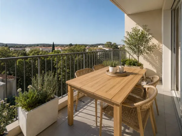 MAGNIFIQUE T2 LUMINEUX A TOULON AVEC TERRASSE & PARKING