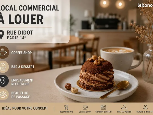 Local 45 m² PARIS 14
