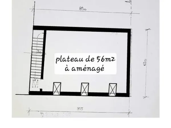 loft de 56m2 brut ideal bricoleur !