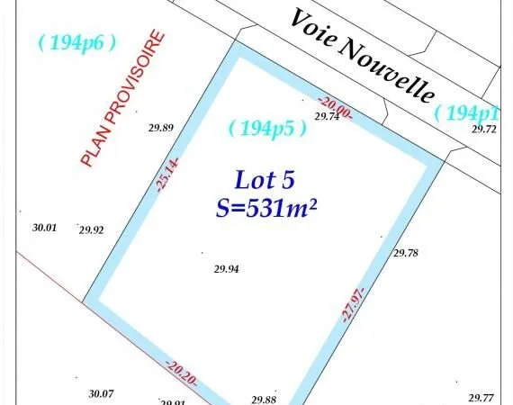 Terrain 531 m² Hazebrouck