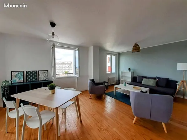 Appartement T3 Brest 66m2 meublé - Recouvrance, Arsenal, Caffarelli, Prat Ledan - vue mer