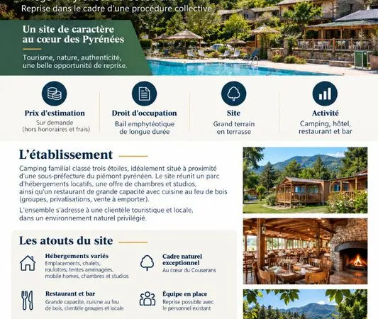 Camping, restaurant 33321 m² SAINT GIRONS