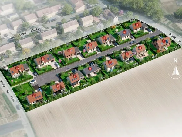 Terrain 342 m² West Cappel