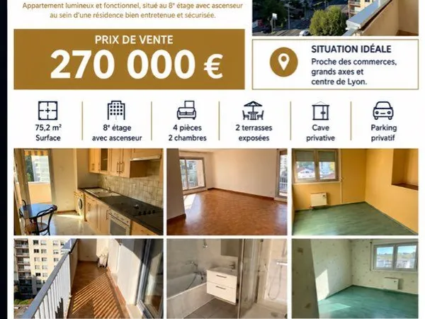 Vends appartement à Tassin