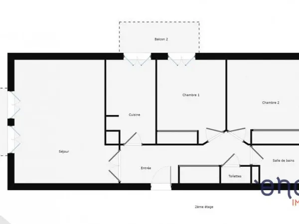Appartement 3 pièces 66 m²