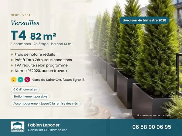 Appartement 4 pièces 82 m²