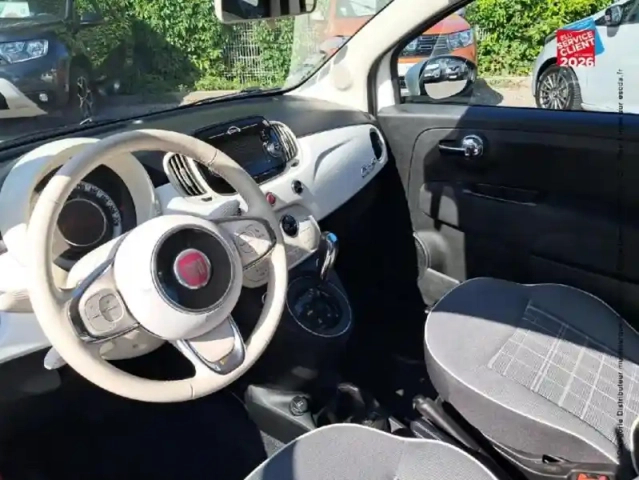 Fiat 500 1.2 8v 69ch lounge dualogic cabriolet — photo 15