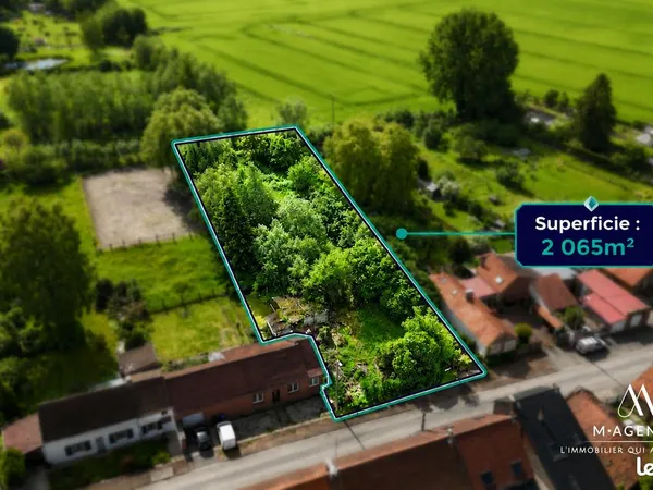 Terrain 2065 m² Bruille-Saint-Amand