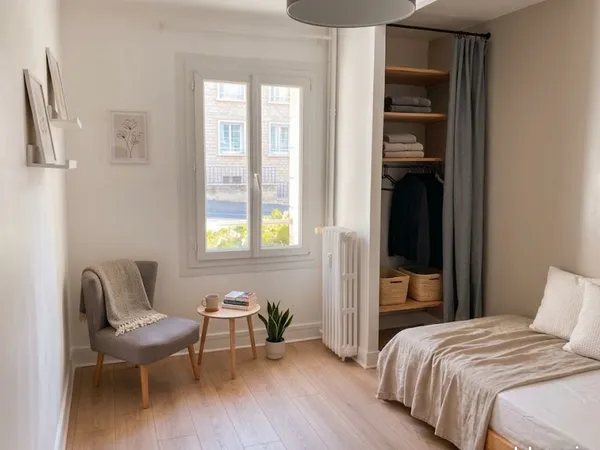 Chambre meublée rénovée dans une colocation de 4 personnes - 13 Rue du Gaillon, Caen - 335 CC