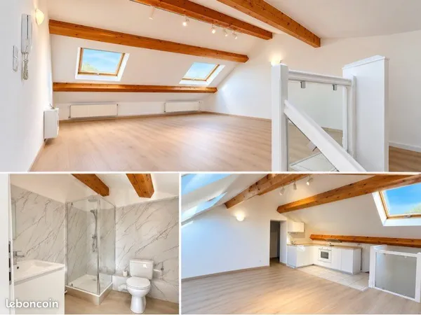 À louer - Appartement de 50 m² sous combles à Hettange-Grande Loyer : 850 / mois À louer, agréable a