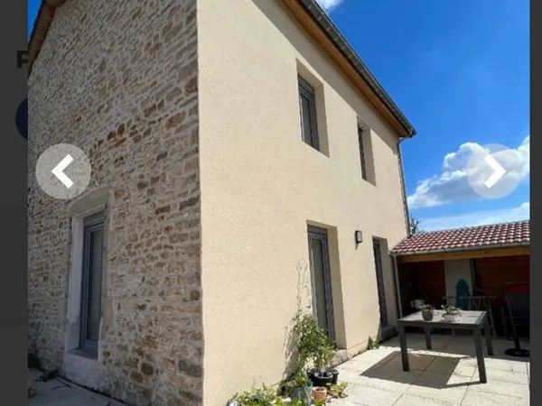 Maison de caractère avec pierres apparentes loft moderne
