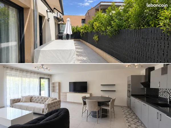 T3 moderne avec terrasse et grand parking en sous-sol