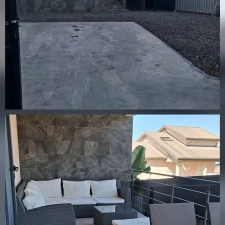 Maison t2 meublee en duplex avec terrasse - le tampon 12emekm -