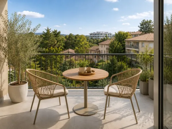 TOULON EST  SUPERBE T3 AVEC GRANDE TERRASSE & PARKING