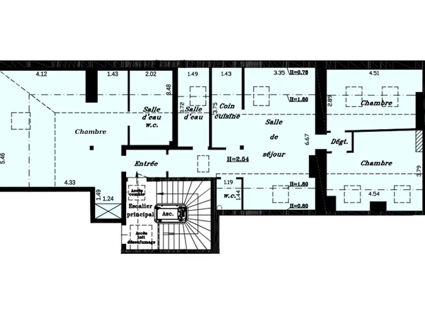 Bois & Château à deux pas - 70 m² Carrez / 109 m² au sol, un 4 pièces avec suite parentale