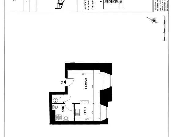 Appartement 1 pièce 30 m²