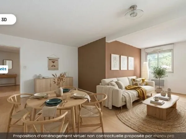 Appartement de 3 pièces principales