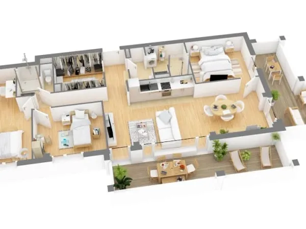 Appartement 4 pièces 79 m²