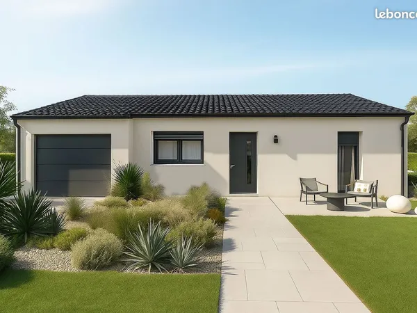 Maison de 88.87 m² sur un terrain de 420 m² à SOYAUX en CHARENTE (16)