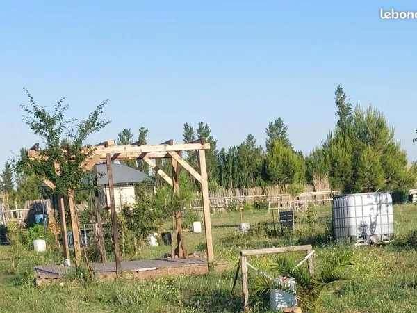 Jardin pour camping car