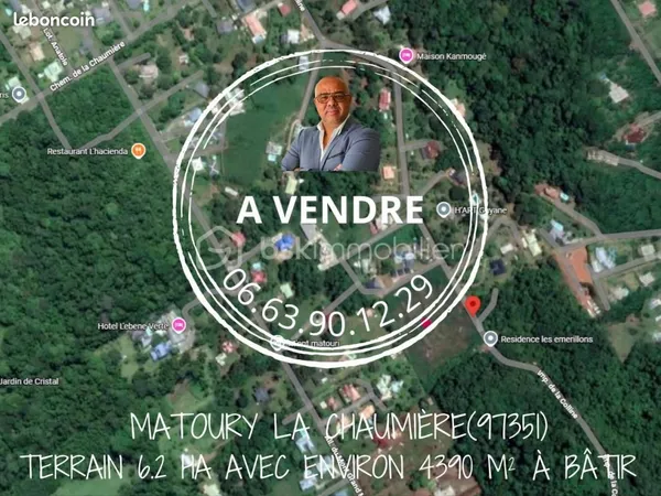Terrain 69 129 m² Matoury