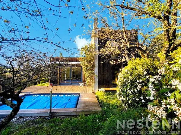 Maison éco responsable 133 m² avec piscine et double garage à vendre à Alairac proche Carcassonne