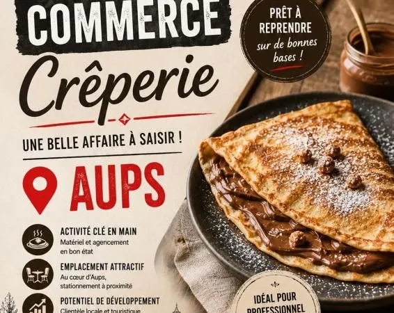 Commerce crêperie 25 m²