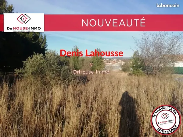Terrain 1273 m² adissan