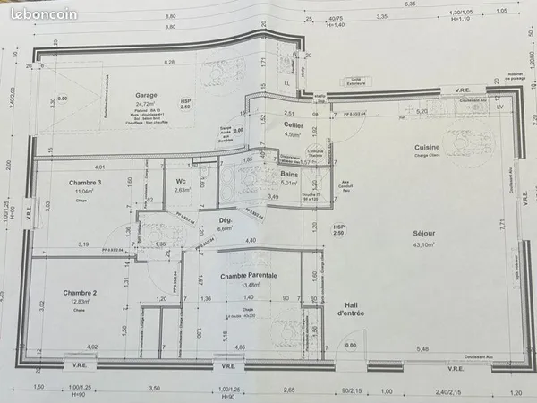 Maison neuve PMR de 3 chambres avec garage et jardin de 650 m² - Saint-Maurice-en-Gourgois