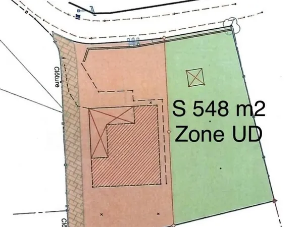 Terrain 548 m² Baie Mahault