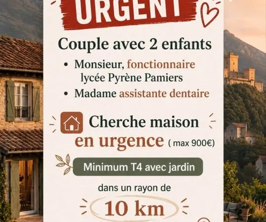 Location maison 4 pièces
