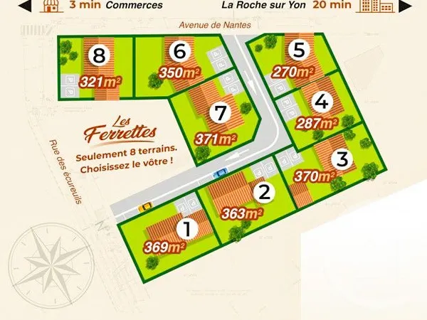 Terrain 363 m²