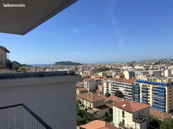 Nice Bischoffsheim - 3P 60m² terrasse vue panoramique - garage + cave