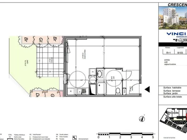 Appartement 1 pièce 33 m²
