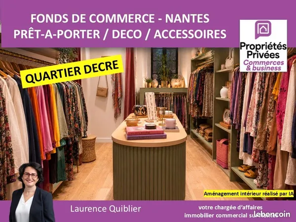 Fonds de commerce prêt-à-porter 31 m²