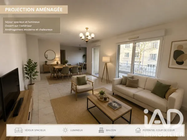 Vente Appartement 3 pièces