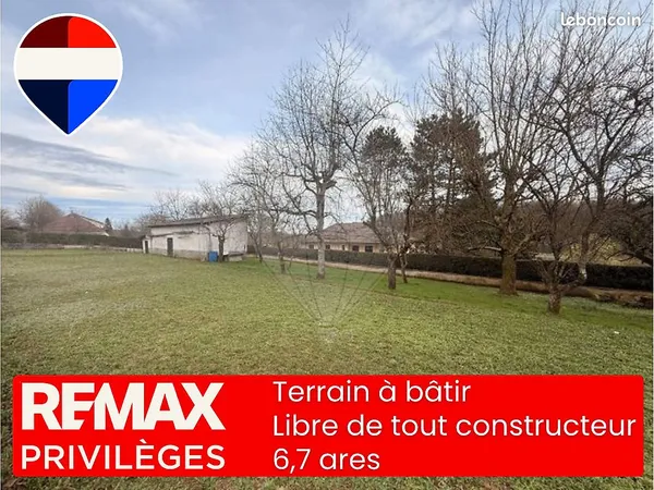 Terrain 670 m² Tremoins