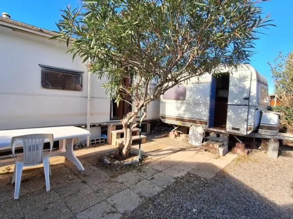 Parcelle de terrain de 110 m2 avec mobil home à Port la Nouvelle