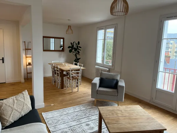 Loue appartement 83m² refait à neuf meublé et équipé