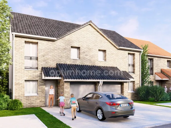 A TETEGHEM - MAISON NEUVE SEMI-INDIVIDUELLE ! "ON POSE LES MEUBLES..." A 15 MN DU CENTRE VILLE DE DU