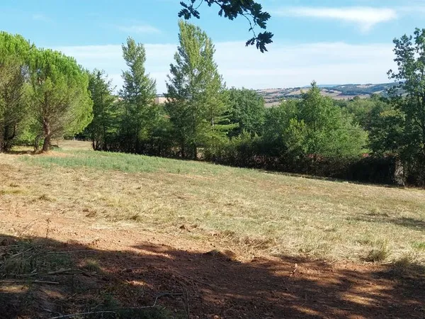 Terrain constructible 1 425 m² - Hauteurs de Réalmont - Belle vue - Arboré