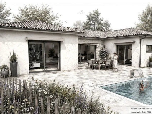 Projet de construction d'une maison 95 m² avec terrain à MANZIAT (01)